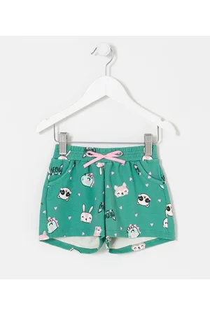 Póim (1 a 5 anos) Short Infantil com Estampas de Bichinhos - Tam 1 a 5 anos