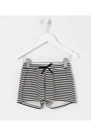 Póim (1 a 5 anos) Short Infantil Listrado - Tam 1 a 5 anos