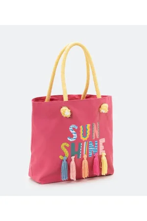 Cubus Bolsa de Praia Infantil com Detalhes de Tassel Coloridos