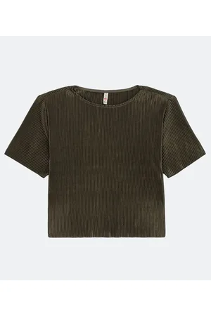 Blue Steel Blusa Plissada Lisa