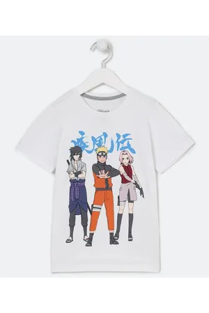 Naruto Camiseta Estampa Amigos - Tam 5 a 14 Anos