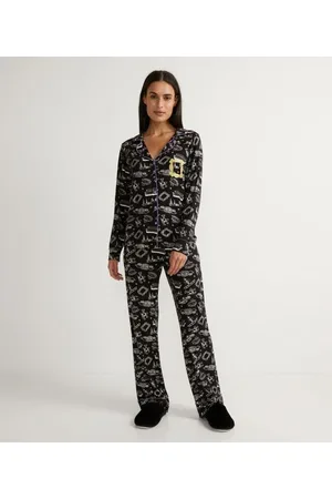 Friends Pijama Americano Longo em Viscolycra com Estampa
