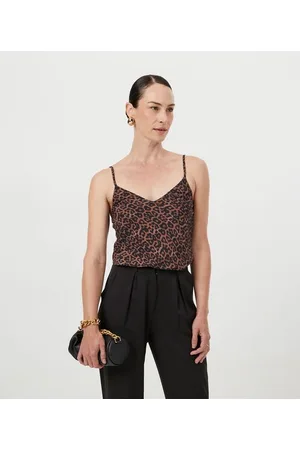 Cortelle Blusa Regata com Estampa Animal Print Onça