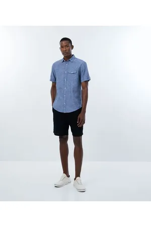 Marfinno Camisa Comfort em Linho Manga Curta