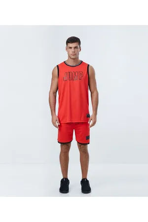 Get Over Bermuda Esportiva com Lettering Jump e Etiqueta Aplicada