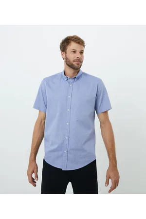 Marfinno Camisa Comfort com Textura Maquinetada