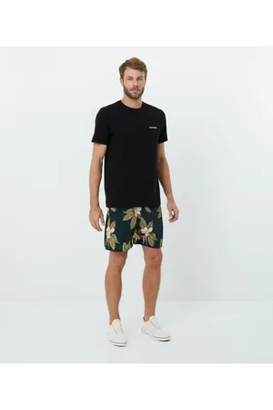 Shorts Praia Masculino Floral Com Sunga Interna - Hering Store