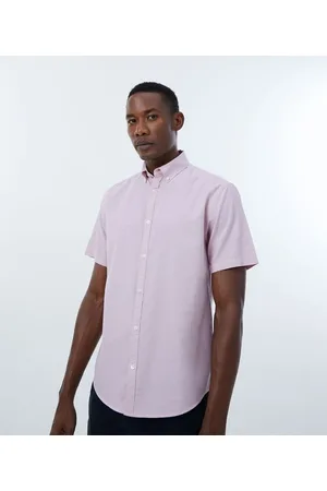 Marfinno Camisa Comfort em Algodão com Manga Curta