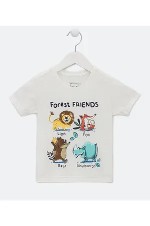 Póim (1 a 5 anos) Camiseta Infantil com Estampa de Bichinhos - Tam 1 a 5 anos