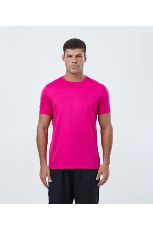 Get Over Camiseta Esportiva Manga Curta com Refletivo na Lateral e Recorte nas Costas