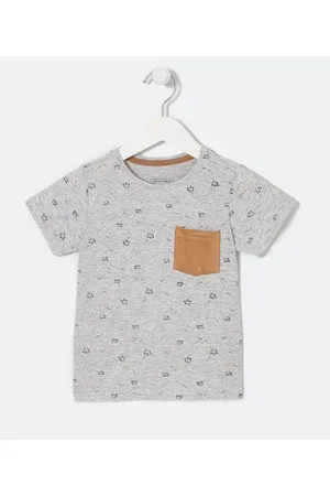 Póim (1 a 5 anos) Camiseta Infantil com Estampa de Barquinhos - Tam 1 a 5 anos