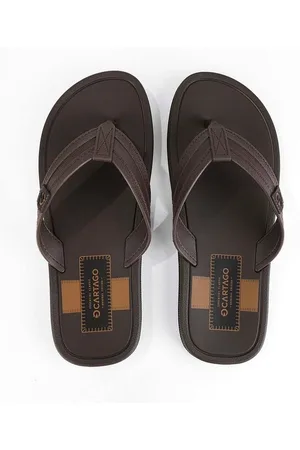CARTAGO Chinelo com Trias em PVC com Etiqueta Aplicada