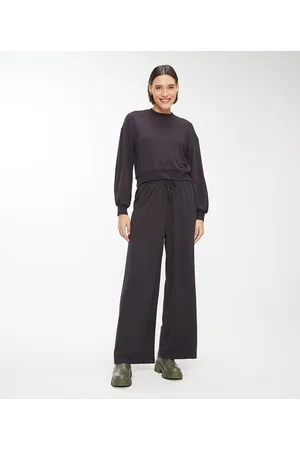 Blue Steel Calça Ampla Básica em Moletinho Comfy