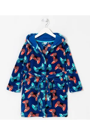 Cubus Roupão Infantil em Fleece com Estampas de Games - Tam P ao GG