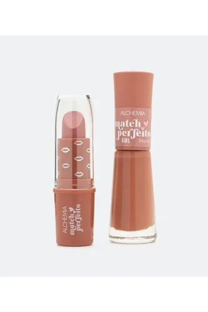 Alchemia Kit de Maquiagem com 1 Esmalte e 1 Batom