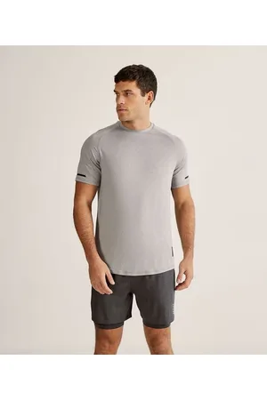 Get Over Camiseta Esportiva Manga Curta com Transfer nas Mangas e Costas