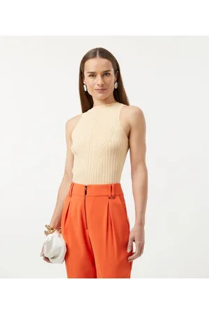 Cortelle Blusa Regata em Tricô com Textura Detalhada