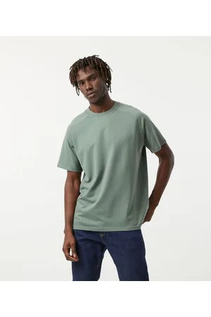 Marfinno Camiseta Comfort em Algodão Manga Curta Raglan