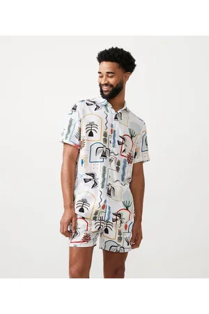 Bozo Bacamarte Camisa em Viscose com Estampa Temática São João