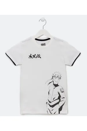 Exclusiva Camiseta Infantil Naruto Anime Nuvem Akatsuki