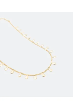 Cubus Gargantilha em Metal com Plaquinhas de Gota