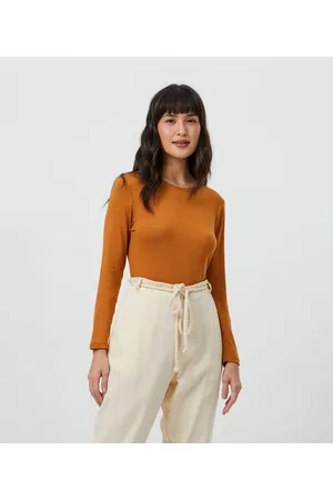 Blue Steel Blusa Básica em Viscolycra com Manga Longa