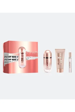 Carolina Herrera Kit Perfume 212 Vip Rosé EDP + Hidratante Corporal + Mega Spritzer