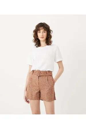 Cortelle Blusa com Abertura nas Costas e Detalhes Pespontados