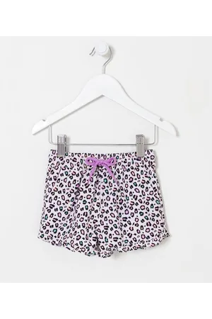 Póim (1 a 5 anos) Short com Estampa Colorida de Oncinha - TAM 01 A 5 ANOS