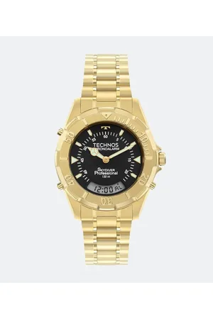 Technos Relógio Masculino com Pulseira e Caixa em Aço T20557S/45P