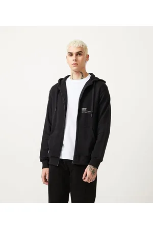 Blue Steel Blusão Moletom com Capuz e Estampa Minimalista