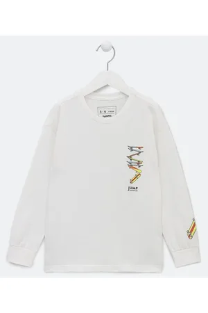 Fuzarka Camiseta Infantil com Estampa de Skates - Tam 5 a 14 anos
