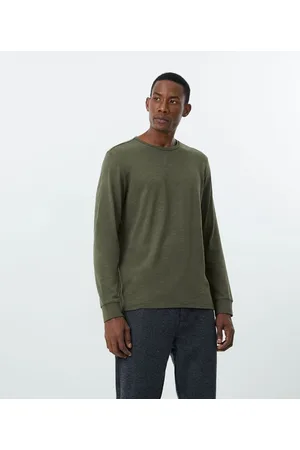 Marfinno Camiseta Regular em Algodão Manga Longa