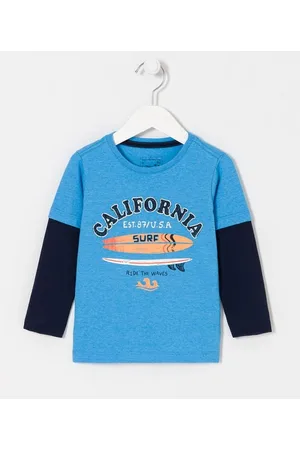 Póim (1 a 5 anos) Camiseta Infantil com Estampa de Prancha - Tam 1 a 4 anos