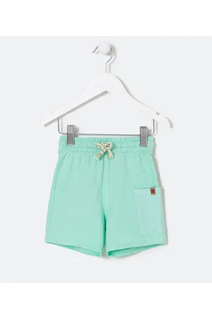 Póim (1 a 5 anos) Bermuda Infantil com Bolso Texturizado - Tam 1 a 5 anos