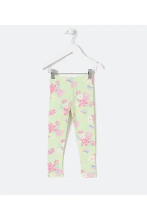 Póim (1 a 5 anos) Calça Legging Infantil com Estampa Floral - Tam 1 a 5 anos