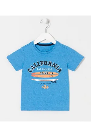 Póim (1 a 5 anos) Camiseta Infantil com Estampa de Prancha - Tam 1 a 4 anos