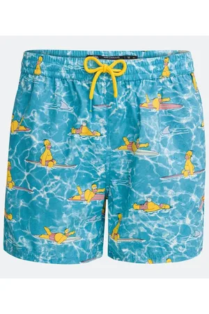 The Simpsons Bermuda em Paper Touch com Estampa do Homer