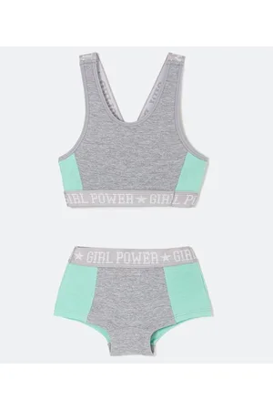 Cubus Conjunto Infantil com Recorte e Bordados Girl Power - Tam 5 a 14 anos