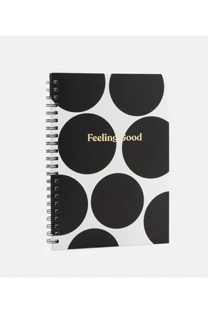 Cubus Caderno com Estampa Maxi Poá e Lettering Feeling Good