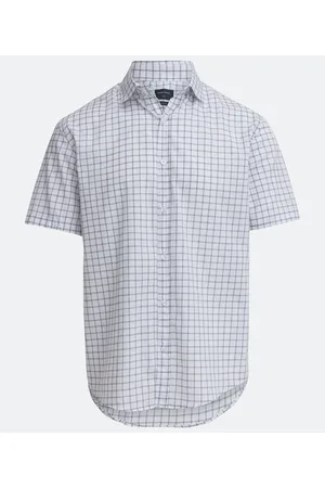Marfinno Camisa Manga Curta em Algodão com Estampa Xadrez