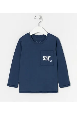 Póim (1 a 5 anos) Camiseta Infantil com Estampa no Bolso - Tam 2 a 5 anos