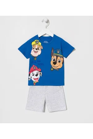Paw Patrol Conjunto Infantil com Estampa da Patrulha Caninha - Tam 1 a 5 anos