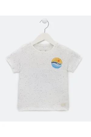 Póim (1 a 5 anos) Camiseta Infantil com Estampa de Por do Sol - Tam 1 a 5 anos
