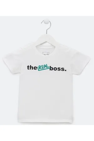 Póim (1 a 5 anos) Camiseta Infantil com Frase Divertida - Tam 1 a 4 anos