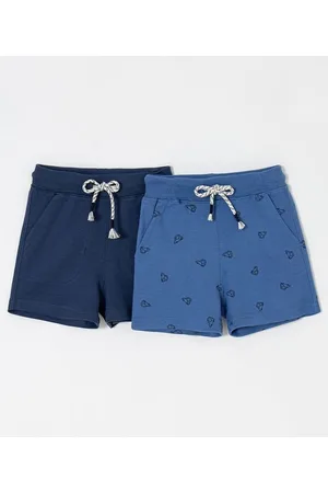 Póim (1 a 5 anos) Kit Infantil Bermudas Lisa e Estampada - Tam 1 a 5 anos