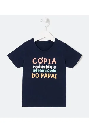 Póim (1 a 5 anos) Camiseta Infantil com Frase Divertida - Tam 1 a 4 anos