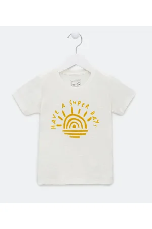 Póim (1 a 5 anos) Camiseta Infantil com Estampa de Por do Sol - Tam 1 a 5 anos