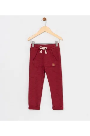 Póim (1 a 5 anos) Calça Infantil em Moletom com Bolso Frontal - Tam 1 a 4 anos