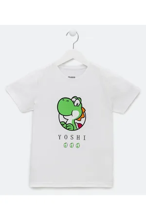 Camiseta Infantil com Estampa do Mario Bros - Tam 3 a 10 Anos Vermelho